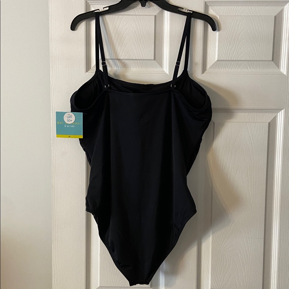 Bal  Harbor Chic Black  One Piece Swimsuit size 20 brand new - Picture 3 of 8
